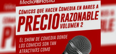 Cartel Cómicos que hacen comedia en bares a precio razonable