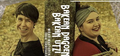 Cartel Bakean dagoena bakean utzi