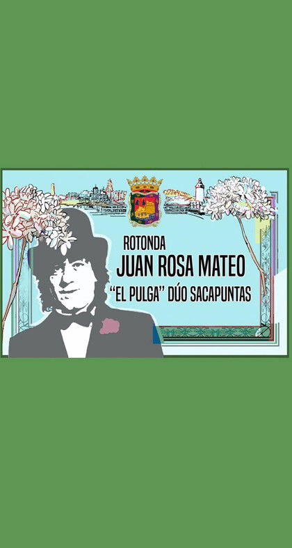Una placa para el humorista Juan Rosa 'El Pulga' (El Dúo Sacapuntas) en Málaga