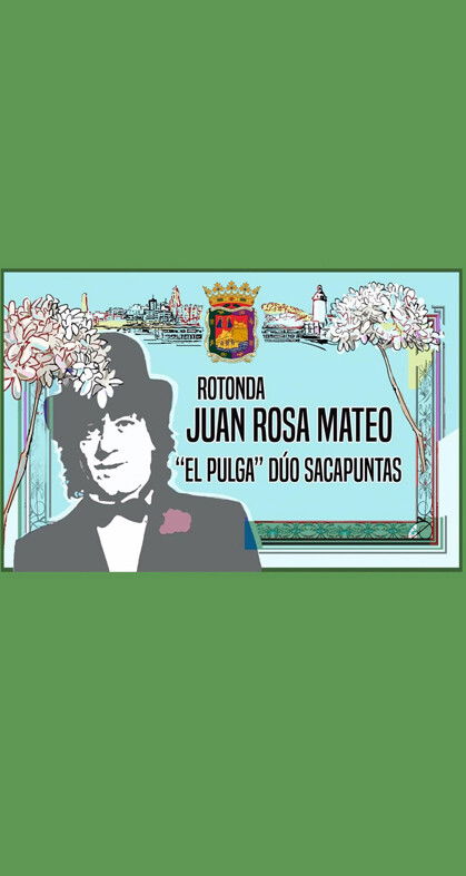 Una placa para el humorista Juan Rosa 'El Pulga' (El Dúo Sacapuntas) en Málaga