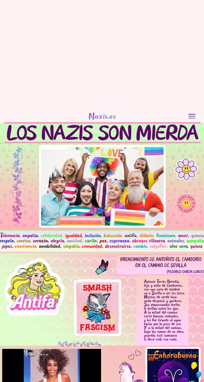 'Los nazis son mierda' (Nazis.es), la web de Jorge Ponce en 'La Resistencia'