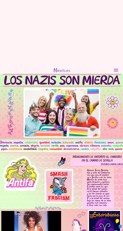 'Los nazis son mierda' (Nazis.es), la web de Jorge Ponce en 'La Resistencia'